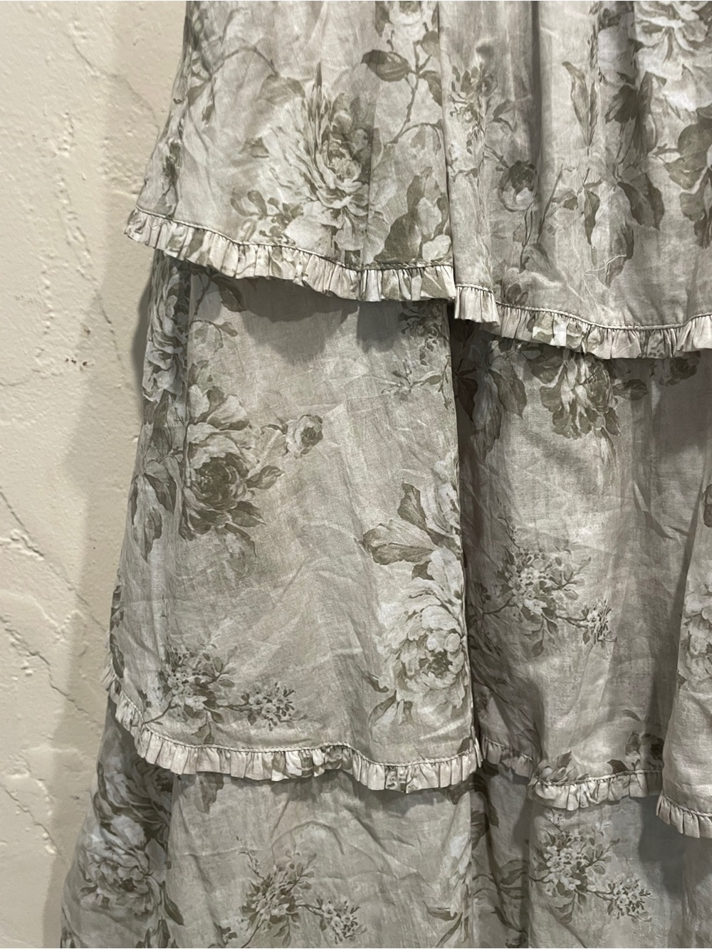 V. Chapman Sage Floral Lace-Up Maxi Dress NWT Size 12 - Picture 14 of 16